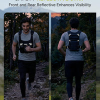Running Vest with 2L Water Bladder, Hydration Vest | for Women and Men, Breathable Durable Chest Pack with Waterproof Pockets for Jogging, Trail Running, Hiking